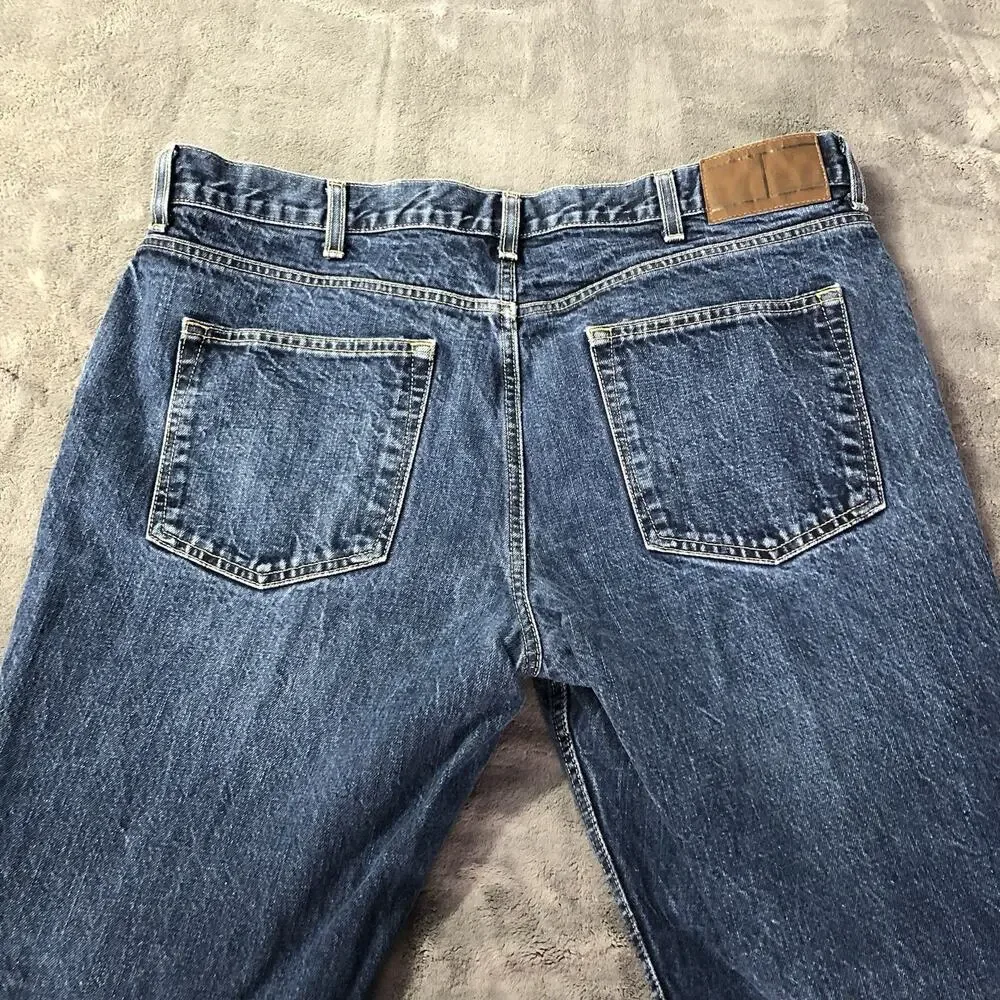 Tommy Hilfiger Slim Fit Jeans Medium Wash Blue‎ Denim 38x30 Preppy Casual Cotton